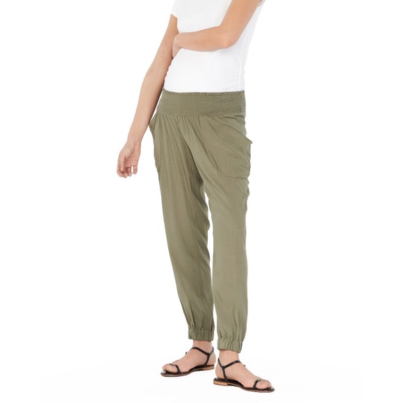 Soon Maternity Nala Relaxed Pants - Green - Picture 2 of 11